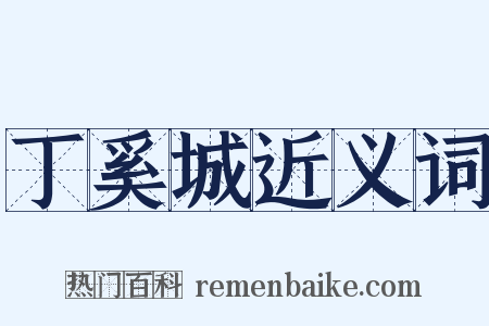 丁奚城近义词是什么意思的图片